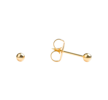 Studex 18K Gold Ball Earrings 3 mm