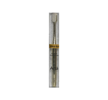 Arta Ultra Soft Golden Toothbrush with White Bristles 1 Pc
