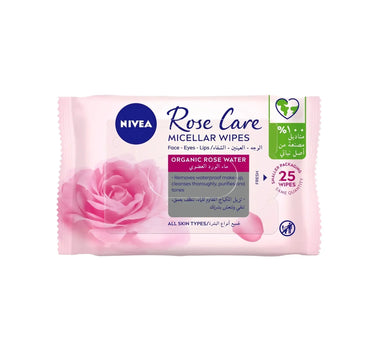 Nivea Micellar Rose water Wipes 25'S