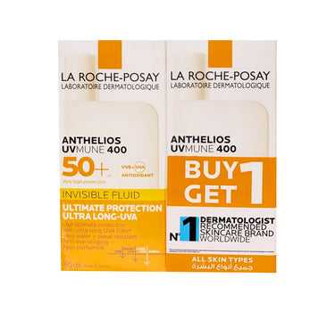 LA Roche Posay Anthelios Uvmune SPF 50+ Invisible Fluid Offer 1+1