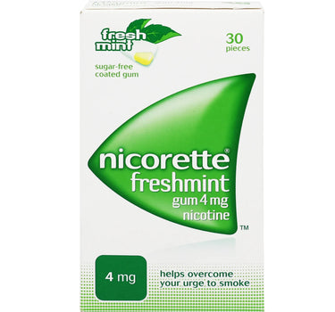 Nicorette Gum Freshmint 4 mg 30'S to stop smoking