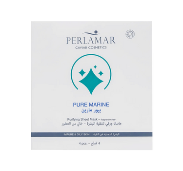 Perlamar Pure Marine Purifying Sheet Mask 4 Pcs