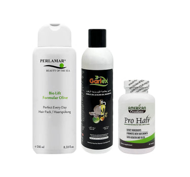Offer Package Perlamar Hair Pack + Pro Hair + Garlex Shampoo