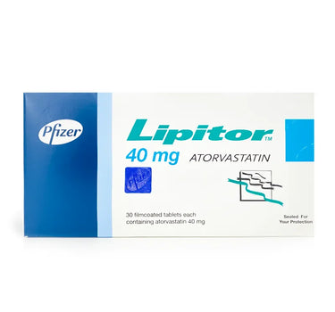 Lipitor 40 mg 30 Tabs For High Cholesterol
