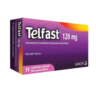 Telfast 120 Mg 15 Tablet as Antihistamine