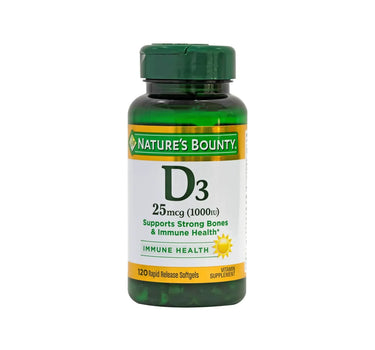 Natures Bounty Vitamin D3 -1000 IU 120 Softgels