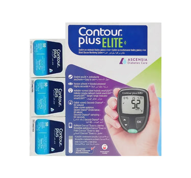 Ascensia Contour Plus Elite Blood Glucose Monitoring System (Mmol) + 150 strips