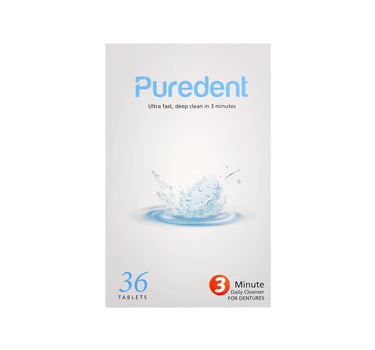 Puredent Denture Daily Cleanser Tablets 36 Pcs