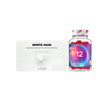 package Crescian White Hair Women + Fines B 12