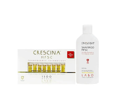 package Transdermic 1300 Women Regrowth 20 Vials + Transdermic Shampoo For Women