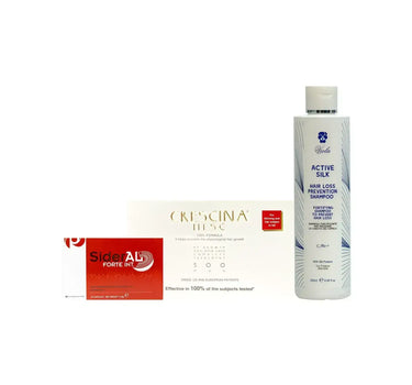 package Crescina 500 Man 10Tc + 10 Fl & Viola Hair Loss Shampoo & Sidral Caps