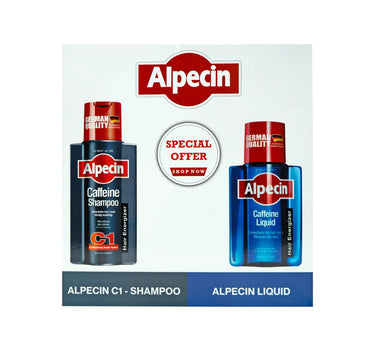 Alpecin Package Caffeine Liquid + Caffeine C1 Shampoo