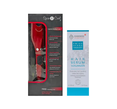 Offer Package Evenswiss Hair Serum + Spin Curl Ceramic Curler