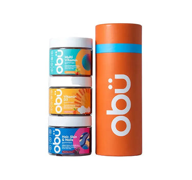 Obu Travel Kit 2- Adult Multivitamin/ Vitamin D / Hair Skin Nails ALL 30Gummies