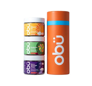 Obu Travel Kit 3 - Vitamin D / Probiotic / Sleep Cherry All 30 Gummies