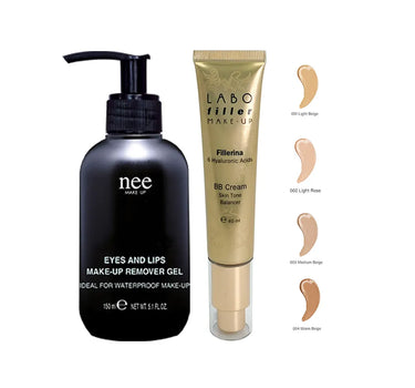 Nee Eyes&Lip Make-Up Remover Gel & Fillerina BB Cream light beige 1