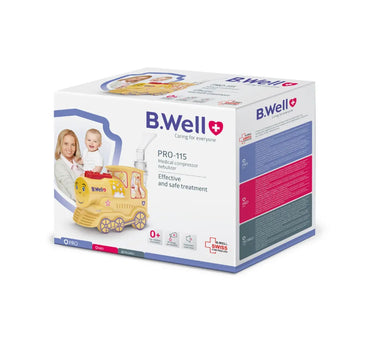 B.Well Pro-115 Compressor Nebulizer Train 2 Mask