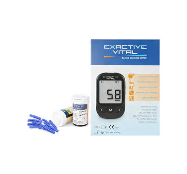 Exactive Vital Blood Glucose Meter mmol/dl +25 Strips +25 Lancets