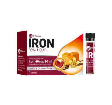 Iron Dults 10 Drinkablr Vials Vanilla & Caramel Flavor