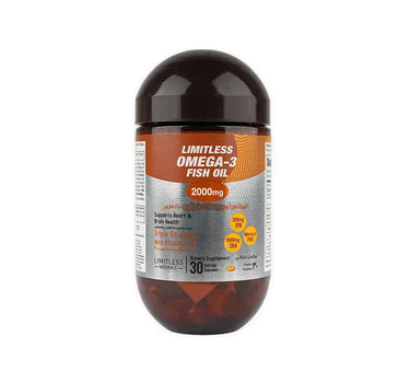 Limitless Omega 3Fish Oil 2000mg 30Soft Gel Cap