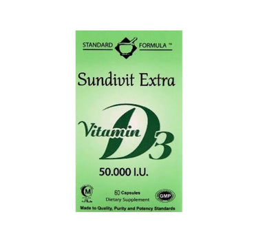 Sundivit Vitamin D3 50000 I.U 60 Capsules